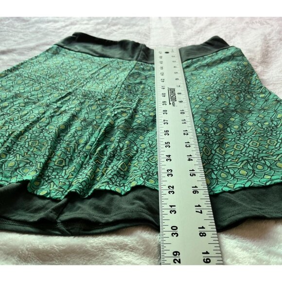 Marmot Women's Green Geometric A-Line Mini Skirt Elastic Waistband Pull-On Small - Picture 9 of 10